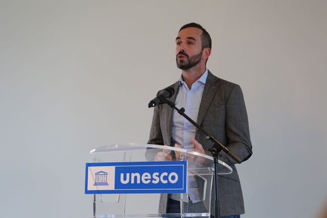 Nicolas Obin, conférence de presse, UNESCO